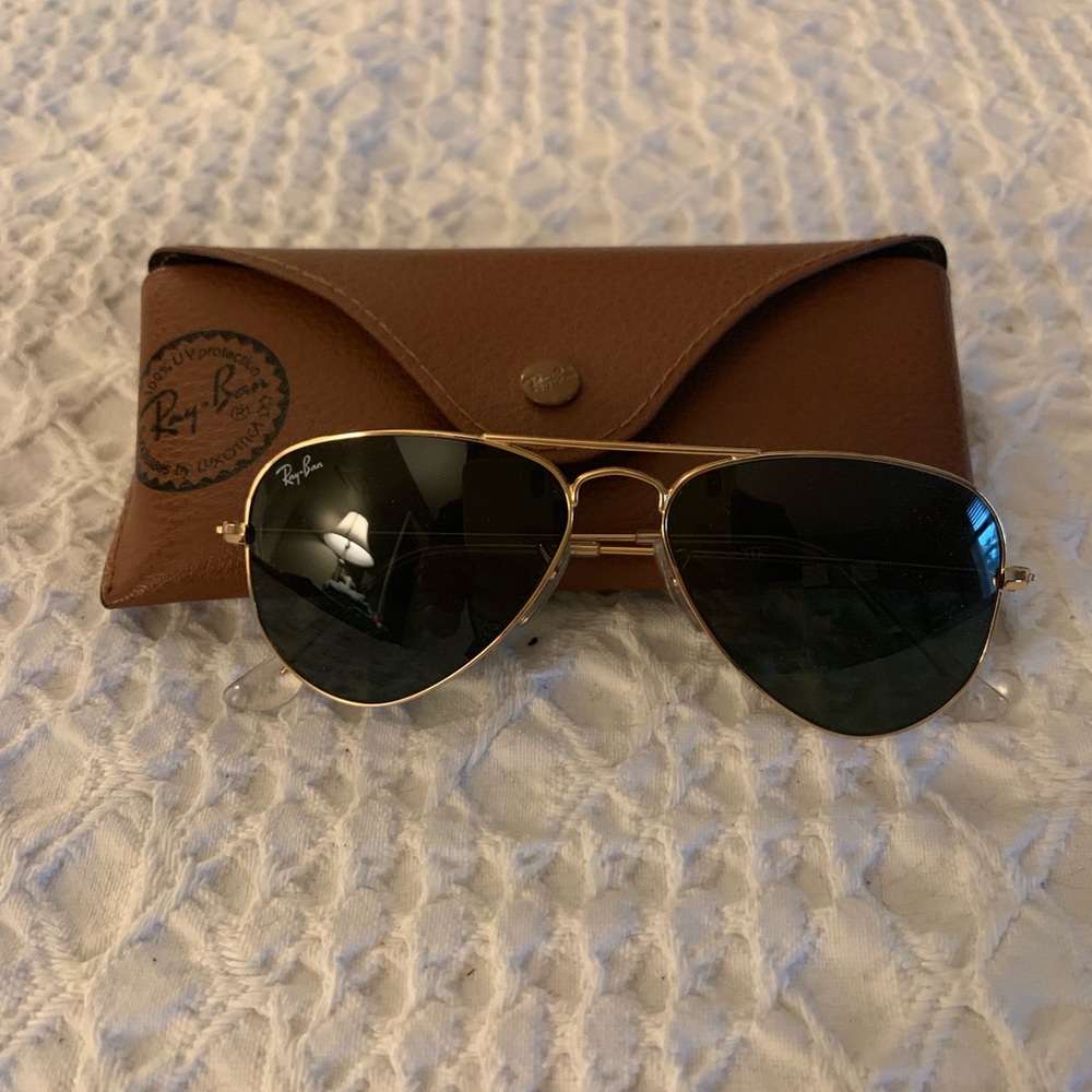52 mm Small Aviator Ray Ban Black/Gold